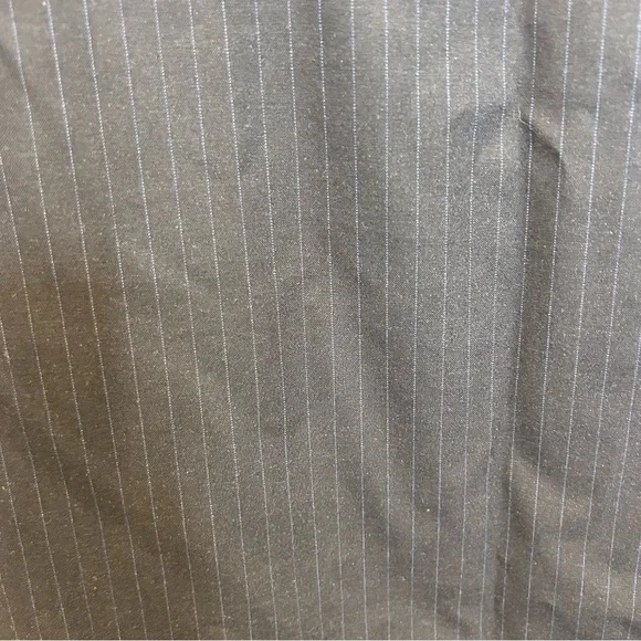 RW & Co Sleeveless Pinstripe Navy Blue Mini Dress V-Neck - Picture 2 of 9